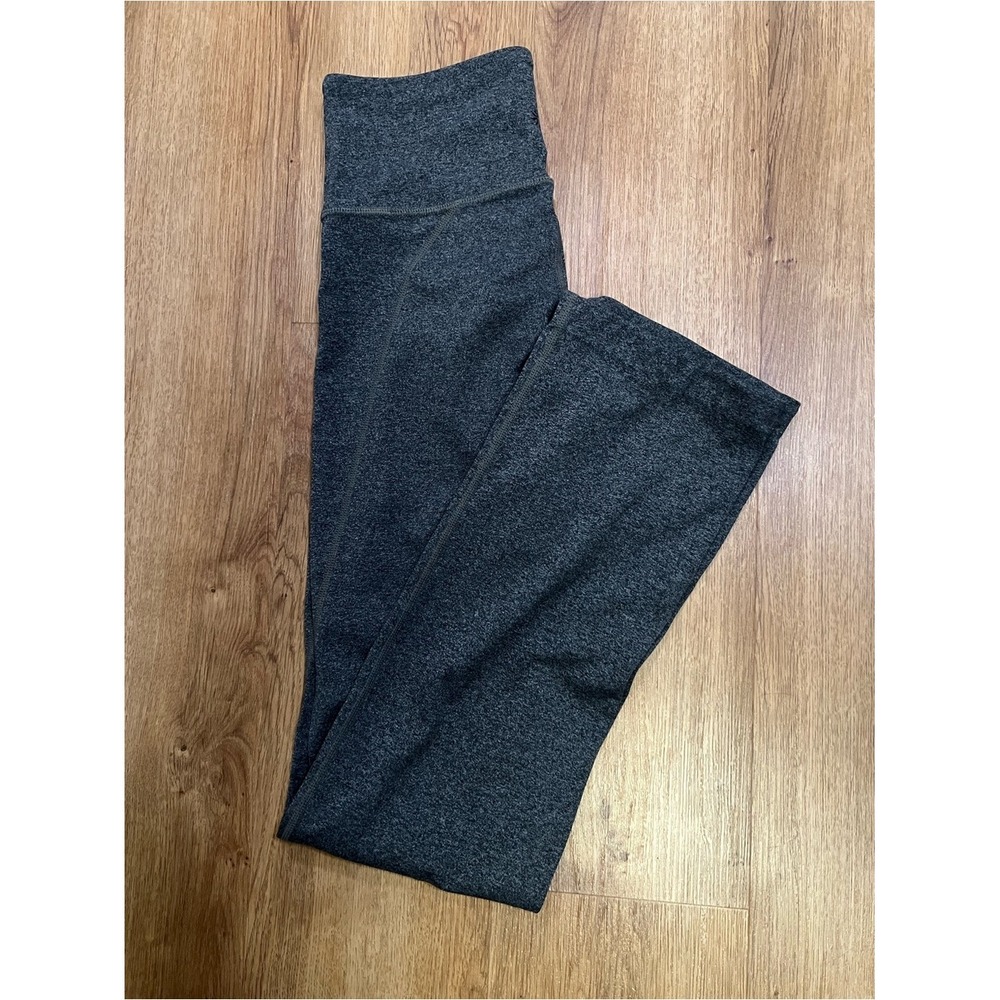 Athleta Women's Small Tall Gray Heathered Bootcut Yoga Pants Stretch Activewear